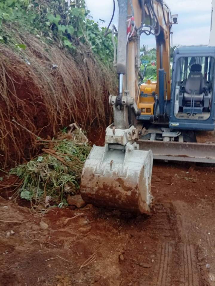 Chantier de terrassement La Réunion